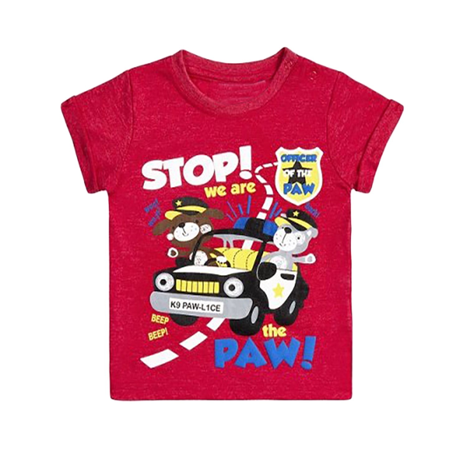 Officer Paw Kids' Short Sleeve T-Shirt