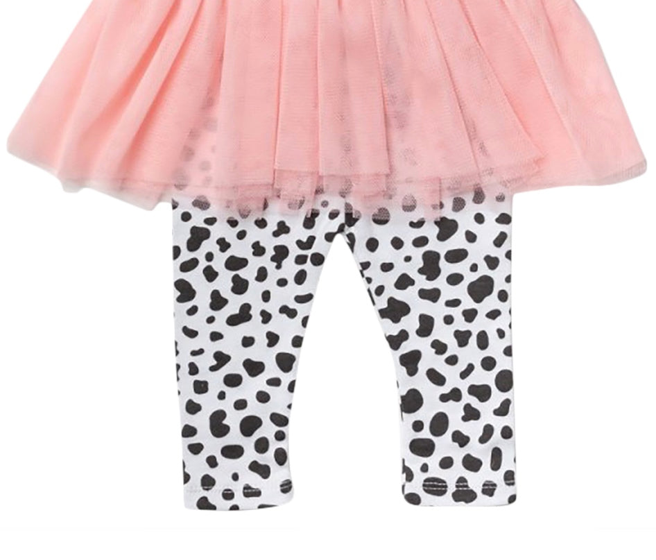 Girls' Dalmatian Legging Tutu Dress