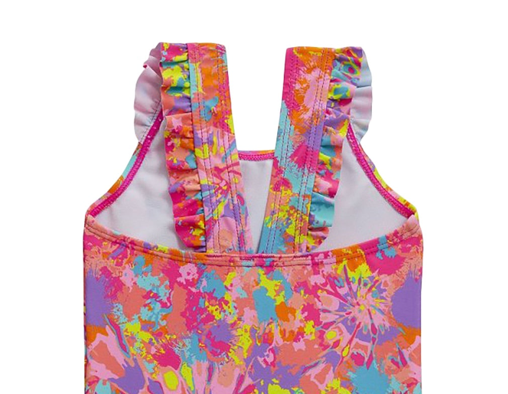 Baby Girls' Paint Splash One-Piece Swimsuit