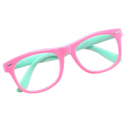Pink Green Kids' Eyeglasses
