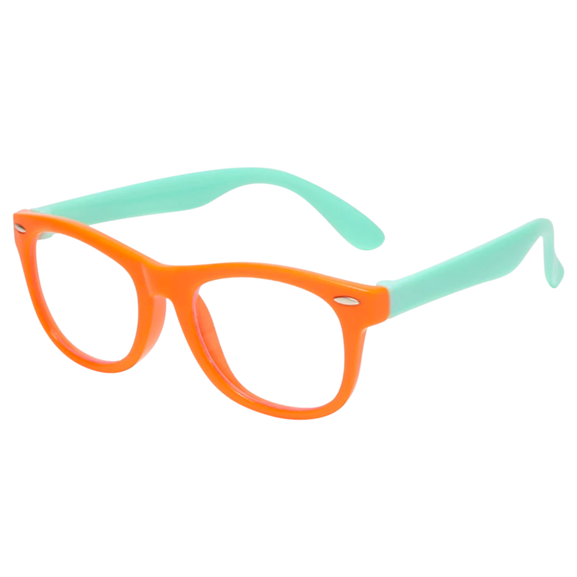 Orange Green Kids' Eyeglasses