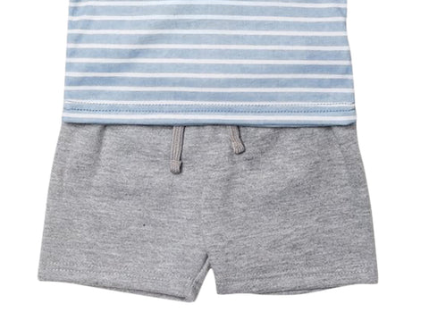 Baby Boys' Striped Polo Shirt & Short Set