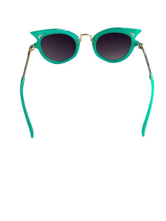 Turquoise Cat Eye Kids' Sunglasses